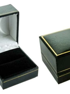 Ring Box Black 4.6X5.3X3.2cm