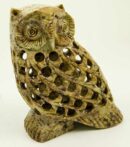 Owl Soapstone Natural 5 Inch