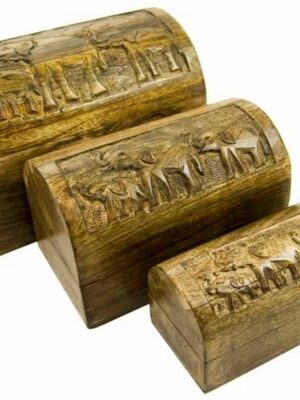 Box Chest Elephants Set Of 3