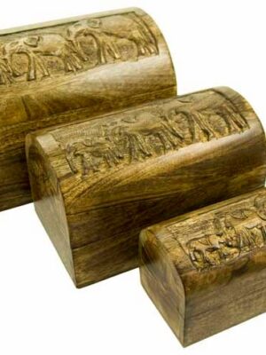 Box Chest Elephants Set Of 3
