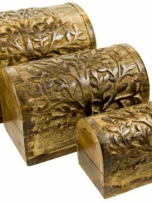 Box Wood Blossom Tree Set Of 3