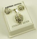 Silver Pendant Set Clear