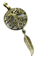 Pendant Bronze Tree Feather Lisa Parker Licensed