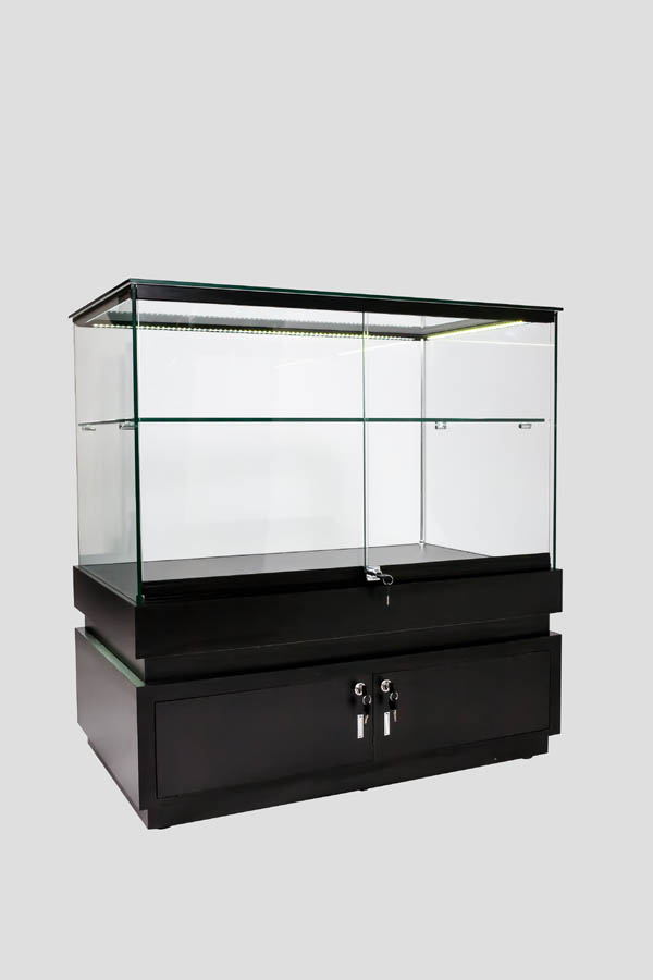 Frameless Display Glass Counter 1000X600X1050mm BS Code 99051