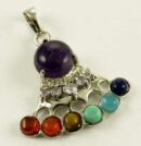 Pendant Crown Chakra Stones