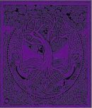Bedspread Double Tree Of Life Purple