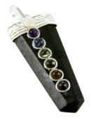Pendant Onyx With Chakra Stone