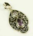 Silver Pendant Amethyst