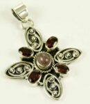 Silver Pendant Butterfly Garne