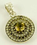 Silver Pendant Citrine Cut