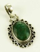 Silver Pendant Emerald Cut