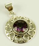 Silver Pendant Mystic Quartz