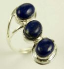 Silver Ring Lapiz Stone