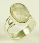 Silver Ring Moonstone Cab