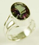 Silver Ring Mystic Quartz