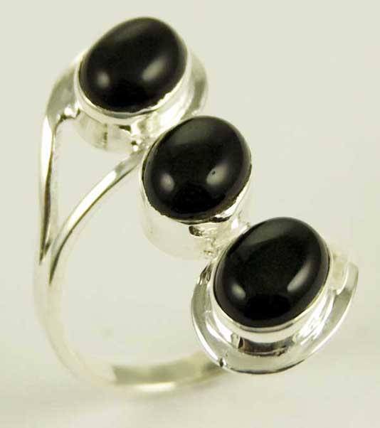 Silver Ring Onyx Stone
