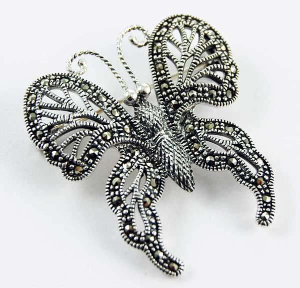Brooch Marcasite Butterfly