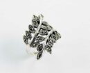 Ring Marcasite Leaves
