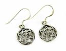 Silver Earring Flower Of Life