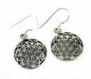 Silver Earring Flower Of Life