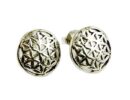 Silver Earring Stud Flower