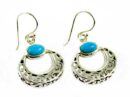 Silver Earring Turquoise Stone