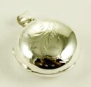 Silver Pendant Locket Circle