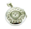 Silver Pendant Locket Circle