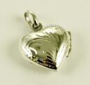 Silver Pendant Locket Heart