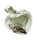 Silver Pendant Locket Heart