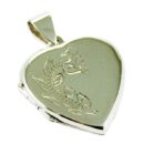 Silver Pendant Locket Heart