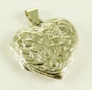 Silver Pendant Locket Heart