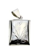Silver Pendant Locket Sq