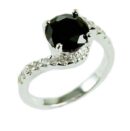 Silver Ring Circle Garnet