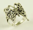 Silver Ring Butterfly