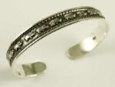 Silver Bangle With Elephants