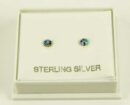 Silver Earring Stud Rainbow