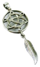 Silver Pendant Triquetra Lisa Parker Licensed