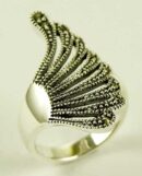 Silver Ring Marcasite