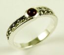 Silver Ring Marcasite Carn