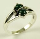 Silver Ring Marcasite Emer