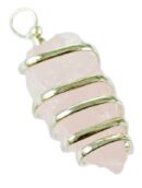 Pendant Rough Stone Rose Quartz