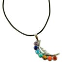 Pendant Chakra Moon On Leather