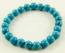 Bracelet Blue Howlite Turquoise  7.5 Inch