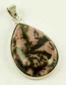 Pendant Drop Shape Rhodonite