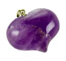 Pendant Heart Amethyst 25mm