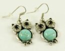 Earrings Pewter And Turquoise