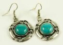 Earrings Pewter And Turquoise