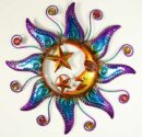 Wall Plaque Sun With Beads