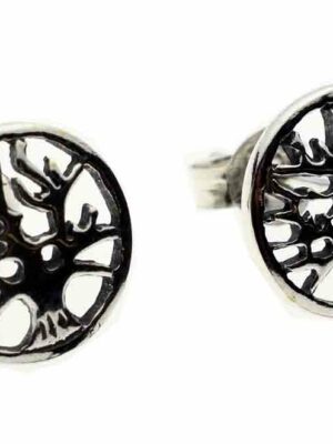 Silver Earring Stud Tree W1cm